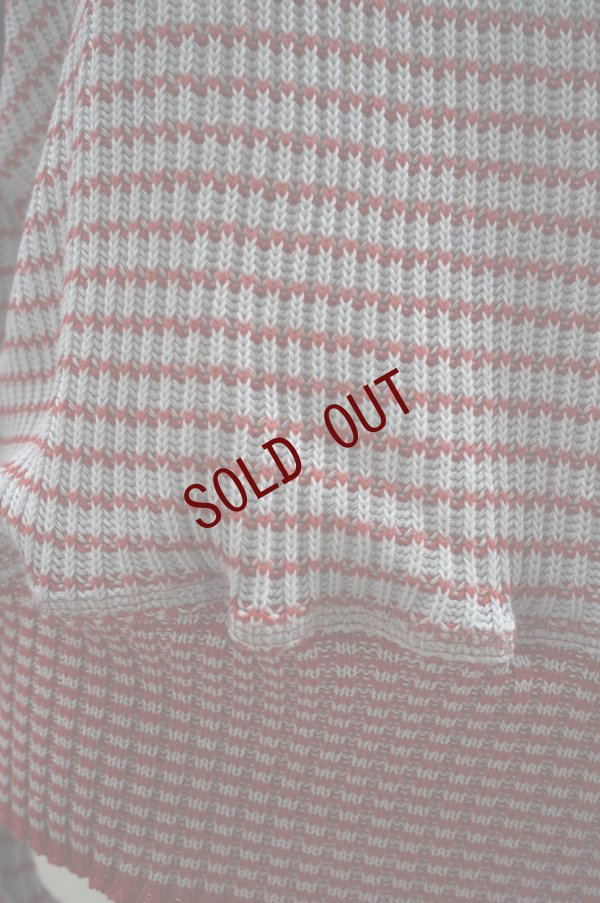 画像10: Cecile Tulkens　 JUMPER CT LTD V NECK COTTON GARMENT　 col. Lt.BLUE/RED