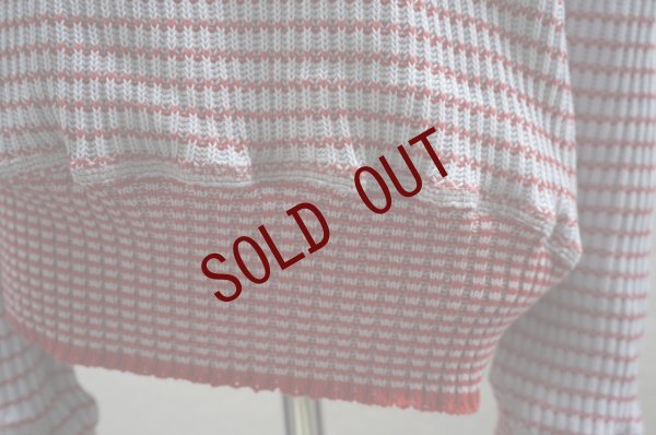 画像11: Cecile Tulkens　 JUMPER CT LTD V NECK COTTON GARMENT　 col. Lt.BLUE/RED