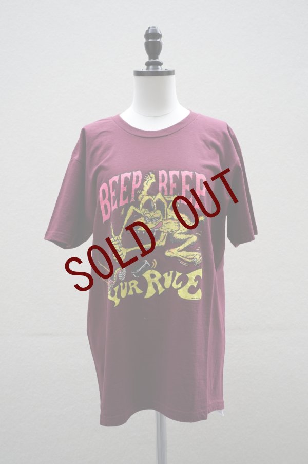 画像1: HANS　 SHORT SLEEVE TEE　 col. MAROON (1)