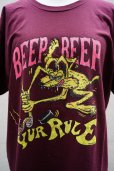 画像2: HANS　<br />SHORT SLEEVE TEE　<br />col. MAROON (2)
