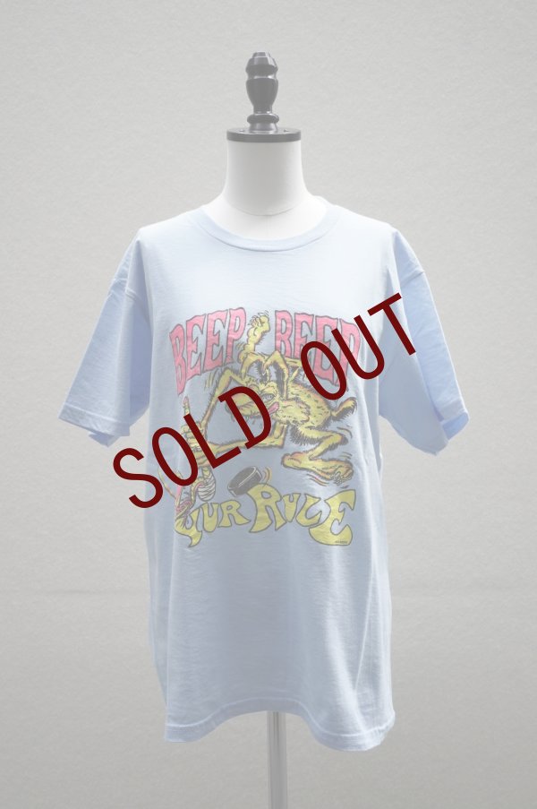 画像1: HANS　 SHORT SLEEVE TEE　 col. LIGHT BLUE (1)