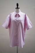 Sans limite   ボックスレギュラー半袖  SH01BH   col.PINK OX STRIPES