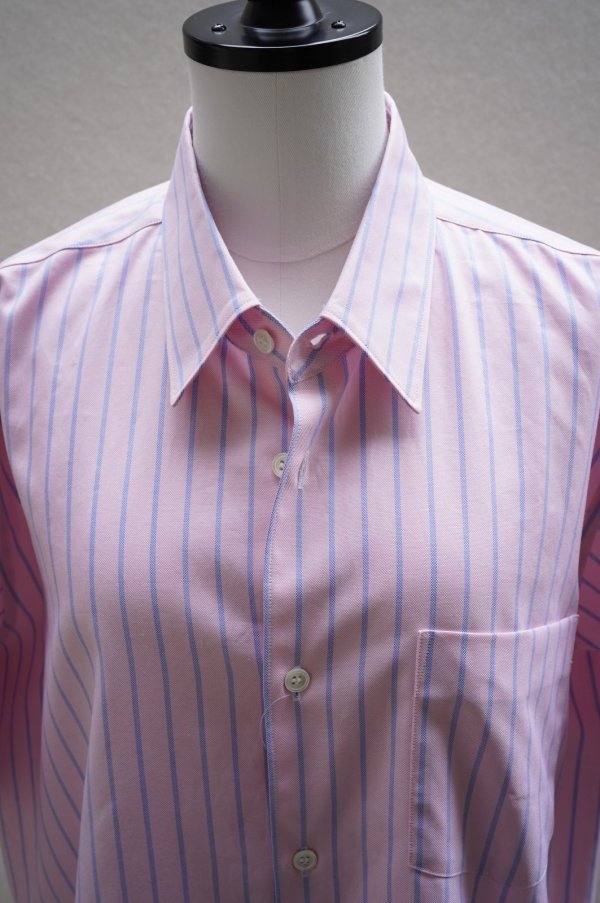 画像3: Sans limite   ボックスレギュラー半袖  SH01BH   col.PINK OX STRIPES
