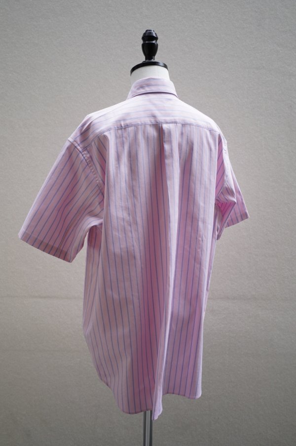 画像2: Sans limite   ボックスレギュラー半袖  SH01BH   col.PINK OX STRIPES