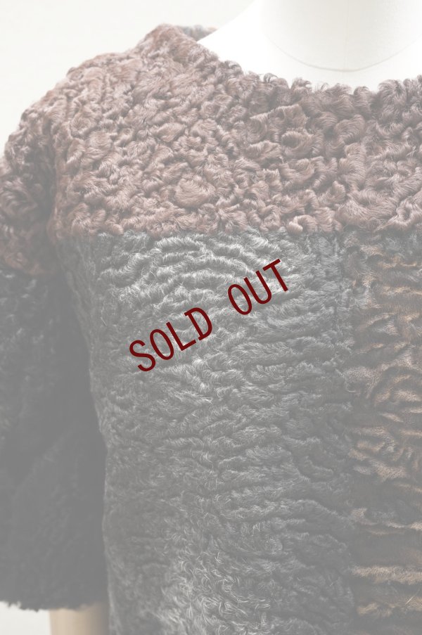 画像4: JULIE KEGELS　 RECYCLED FUR TOP (size S)　 col. BROWN (MIX)