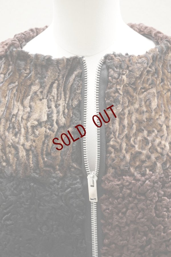 画像12: JULIE KEGELS　 RECYCLED FUR TOP (size S)　 col. BROWN (MIX)