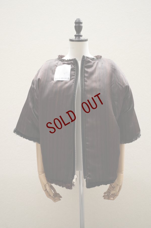 画像14: JULIE KEGELS　 RECYCLED FUR TOP (size S)　 col. BROWN (MIX)