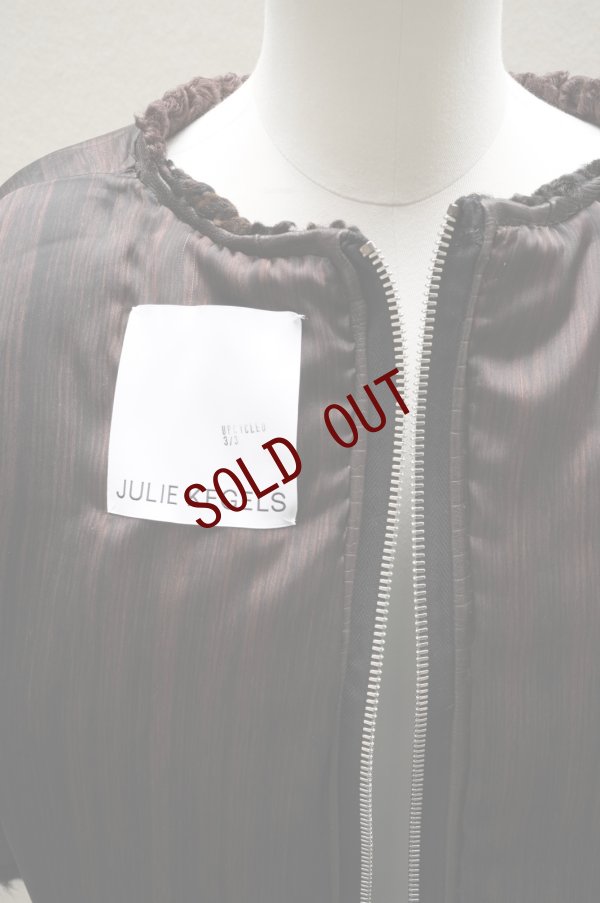 画像15: JULIE KEGELS　 RECYCLED FUR TOP (size S)　 col. BROWN (MIX)