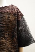 画像5: JULIE KEGELS　<br />RECYCLED FUR TOP (size M)　<br />col. BROWN (MIX) (5)