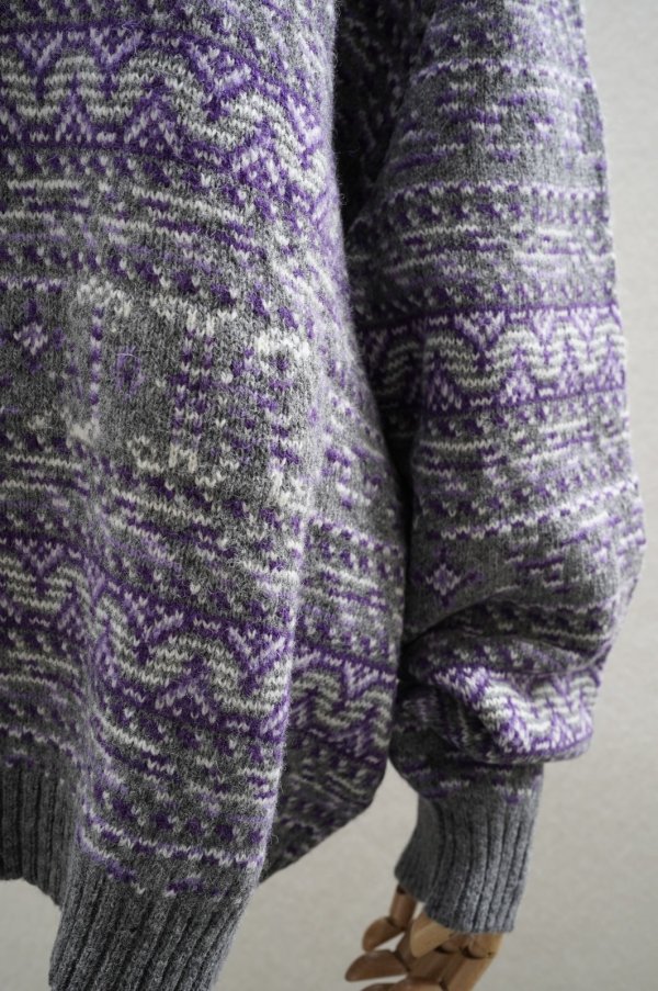 画像4: JULIE KEGELS　 KAIR - V NECK KNITTED SWEATER　 col. GREY