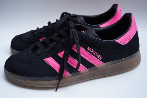 画像1: adidas　 MUENCHEN W　 col.CORE BLACK / LUCID PINK / GUM