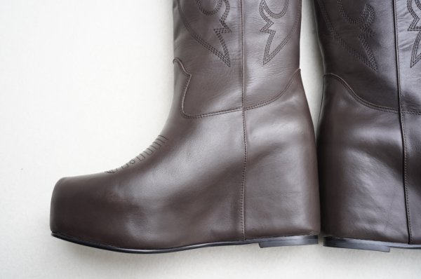 画像2: TANAKA　 WESTERN LONG BOOTS　 col.BROWN