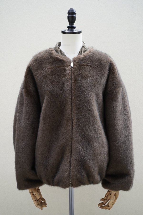 画像1: STUDIO AR　 ETTA Faux Mink　 col. CHOCO