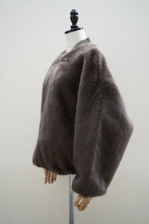 画像2: STUDIO AR　 ETTA Faux Mink　 col. CHOCO