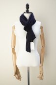 画像1: eleven 2nd　<br />Cashmere no.1　<br />Stole　<br />col. Dk.Navy  (1)