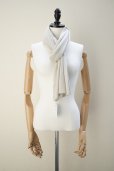 画像1: eleven 2nd　<br />Cashmere no.1　<br />Stole　<br />col. White Smoke (1)