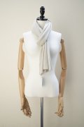 eleven 2nd　 Cashmere no.1　 Stole　 col. White Smoke