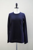 画像1: eleven 2nd　<br />Cashmere no.2　<br />Round Neck Jumper　<br />col.Dark Navy (1)