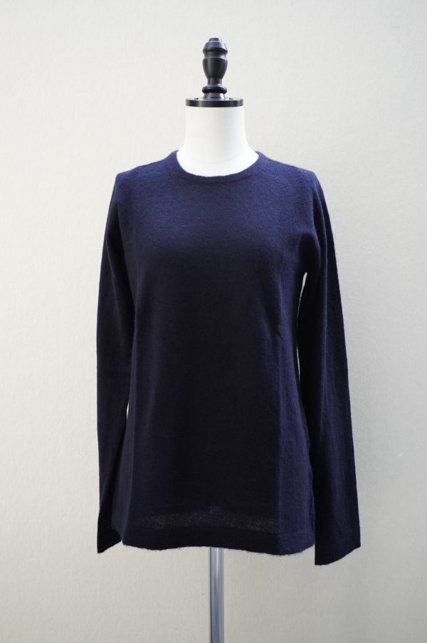 画像1: eleven 2nd　 Cashmere no.2　 Round Neck Jumper　 col.Dark Navy