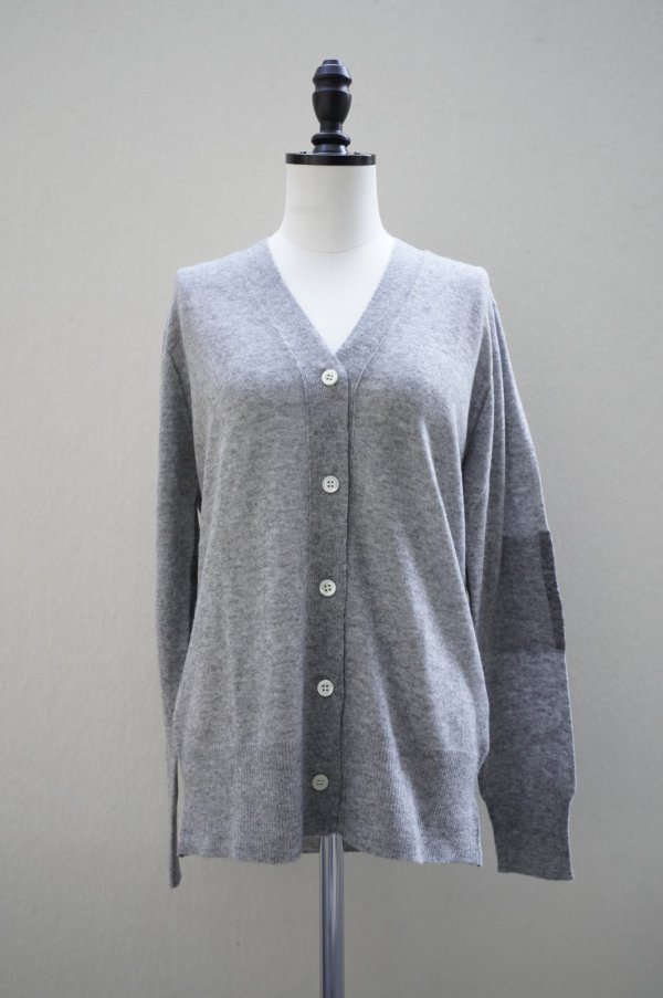 画像2: eleven 2nd　 Cashmere no.2　 Elbow Patch Cardigan　 col.Sport Grey