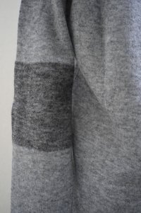 eleven 2nd　 Cashmere no.2　 Elbow Patch Cardigan　 col.Sport Grey