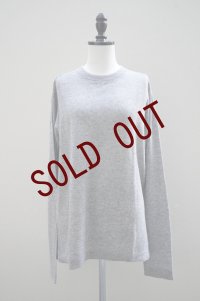 eleven 2nd【MENS】　 Cashmere no.2　 MENS Round Neck Jumper　 col.Sport Grey