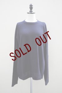 eleven 2nd【MENS】　 cashmere no.2　 MENS Round Neck Jumper　 col.Dark Navy