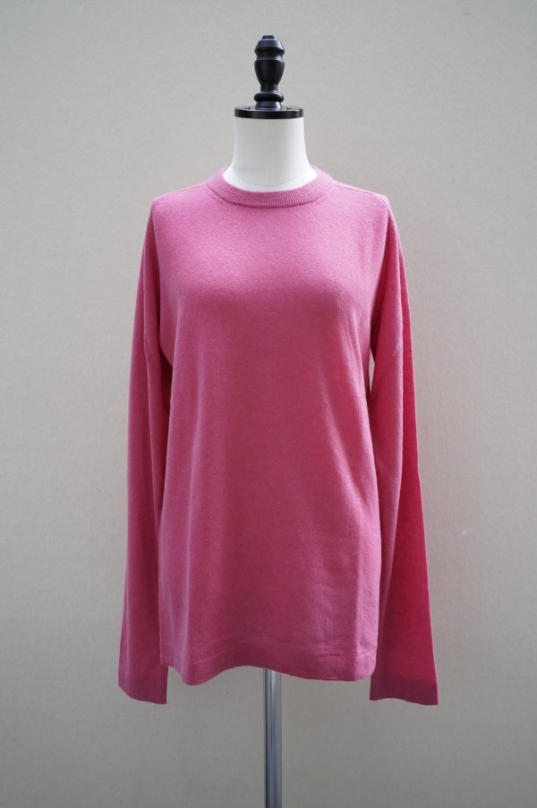 画像1: eleven 2nd【MENS】　 Cashmere no.2　 MENS Round Neck Jumper　 col.Rose