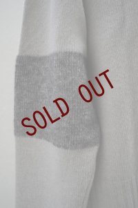 eleven 2nd【MENS】　 Australian Lamb's Wool　 Elbow Patch V-CD　 col.Stone