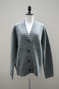 eleven 2nd　 Yak Lambswool　 Chunky V-neck Cardigan　 col.Moss Grey
