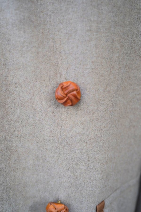 画像6: m's braque　 HOUSE COAT　 col. NATURAL/BROWN