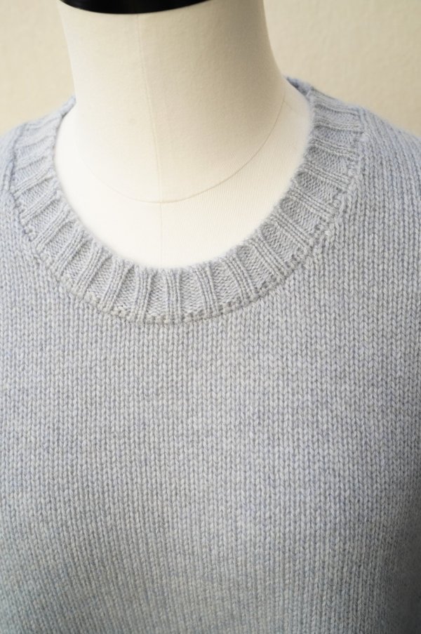 画像2: eleven 2nd   Yak   MENS  Round Neck Jumper  col.Frost Blue