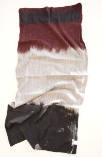 SILVANA MANETTI　 WOOL NYLON STOLE　 col.Black/Gray