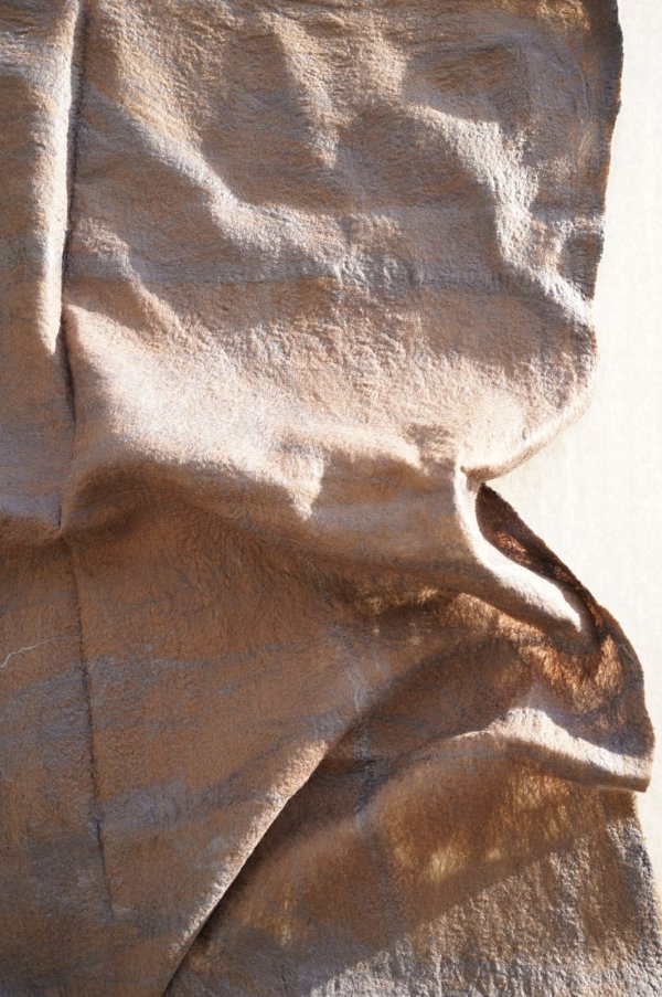 画像4: SILVANA MANETTI　 SILK WOOL STOLE　 col. BLACK/GRAY/CACAO