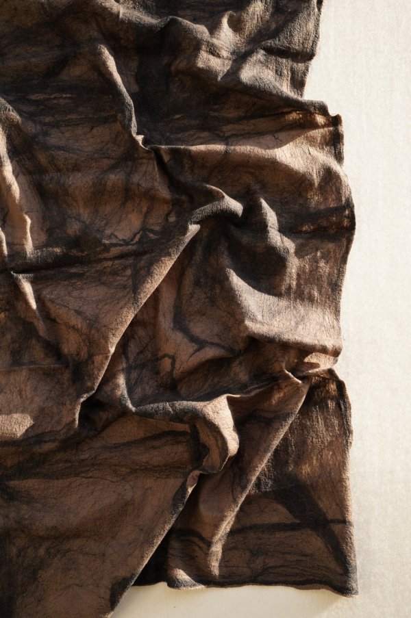 画像6: SILVANA MANETTI　 SILK WOOL STOLE　 col. BLACK/GRAY/CACAO