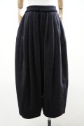 10 HANDCRAFTED MODERN　 WAIST RIB KNIT WIDE PANTS　 col. BLACK