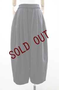 10 HANDCRAFTED MODERN　 WAIST RIB KNIT WIDE PANTS　 col. BLACK