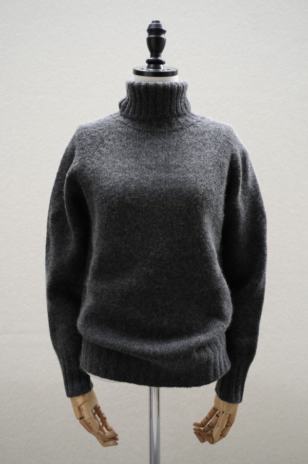 画像1: eleven 2nd　 Yak　 Turtle Neck Jumper　 col.Charcoal