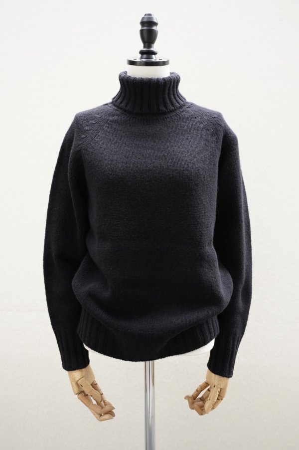 画像1: eleven 2nd　 Yak　 Turtle Neck Jumper　 col.Navy