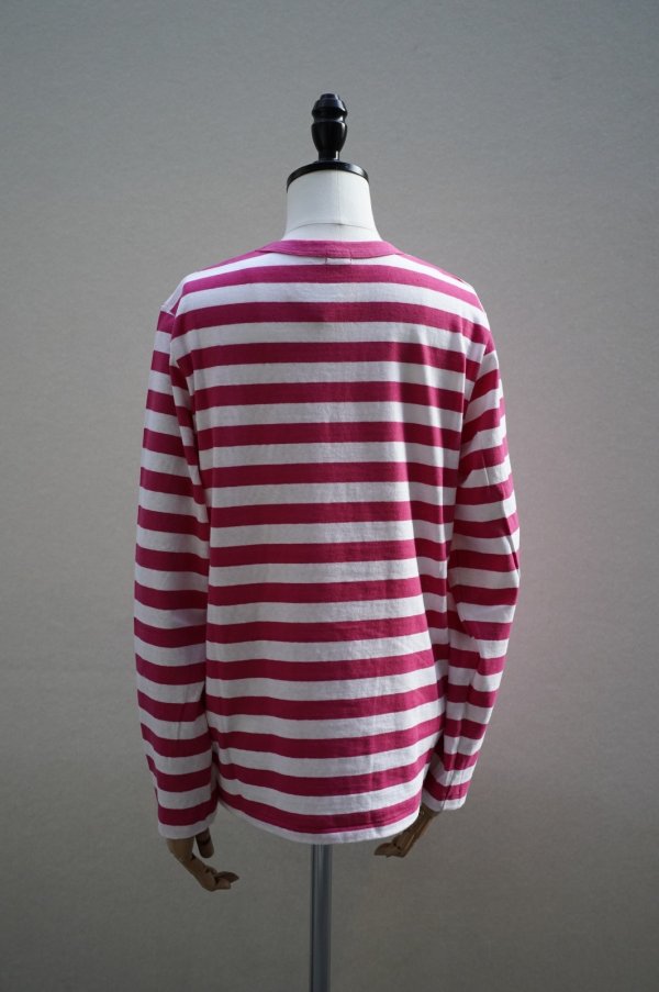 画像5: eleven 2nd　 Cotton Border Jersey Long T -shirt　 col. White /Rose