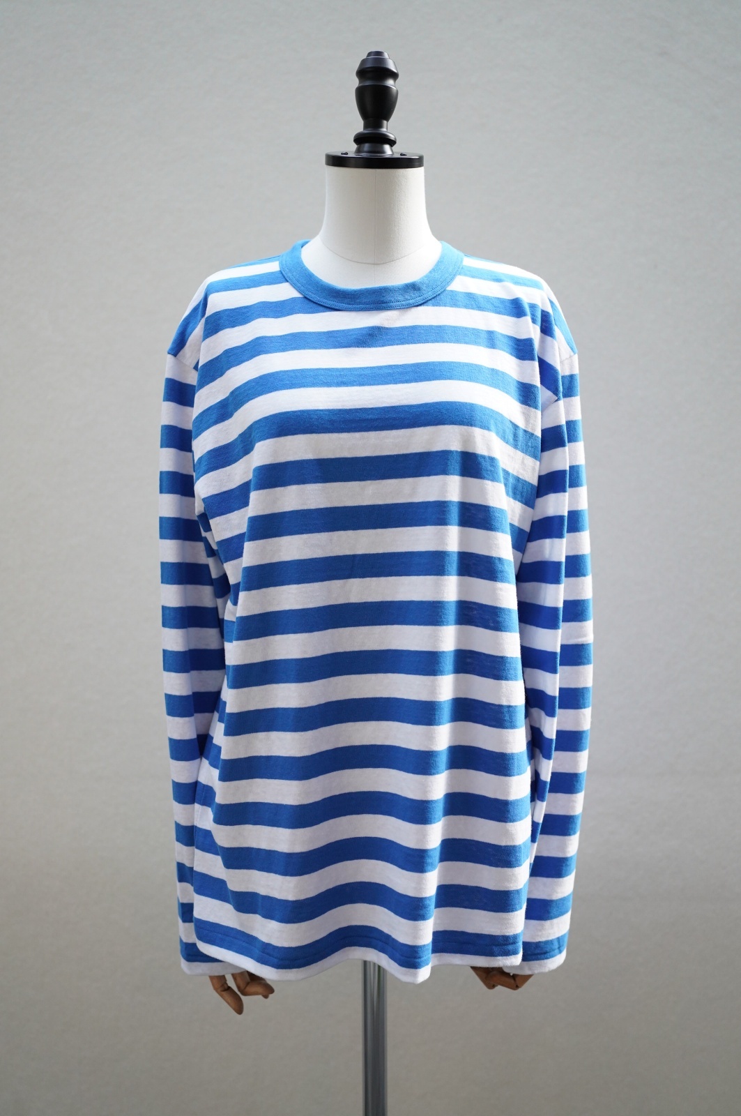 eleven 2nd MEN'S　Cotton Border Jersey Long T -shirt　col. White / blue