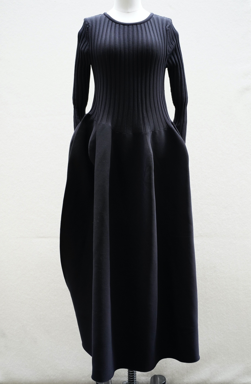 CFCL　POTTERY LONG SLEEVE DRESS　col.BLACK
