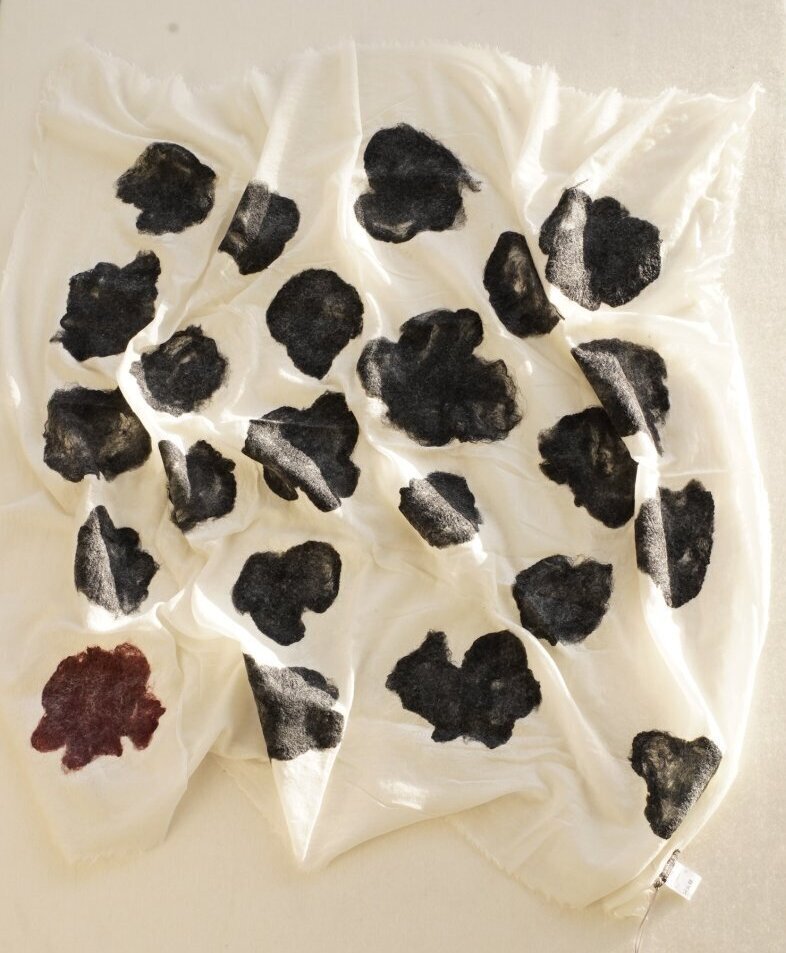 SILVANA MANETTI　CASHMERE SILK STOLE　col.As Sample