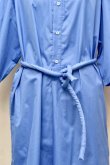 画像8: Cristaseya   LIGHT COTTON  CAFTAN WITH PADDED COLLAR　 col.LIGHT BLUE (8)