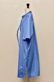 画像5: Cristaseya   LIGHT COTTON  CAFTAN WITH PADDED COLLAR　 col.LIGHT BLUE (5)