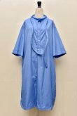 画像4: Cristaseya   LIGHT COTTON  CAFTAN WITH PADDED COLLAR　 col.LIGHT BLUE (4)