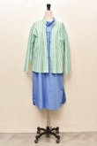 画像11: Cristaseya   LIGHT COTTON  CAFTAN WITH PADDED COLLAR　 col.LIGHT BLUE (11)