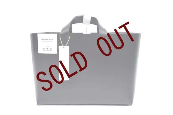 画像1: foot the coacher   LEATHER TOTE  SIZE S  col.BLACK (1)