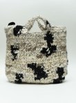 画像4: DANIELA GREGIS  "borsa crochet bag ramo" col, WHITE BLACK MIX (4)