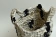 画像7: DANIELA GREGIS  "borsa crochet bag ramo" col, WHITE BLACK MIX (7)